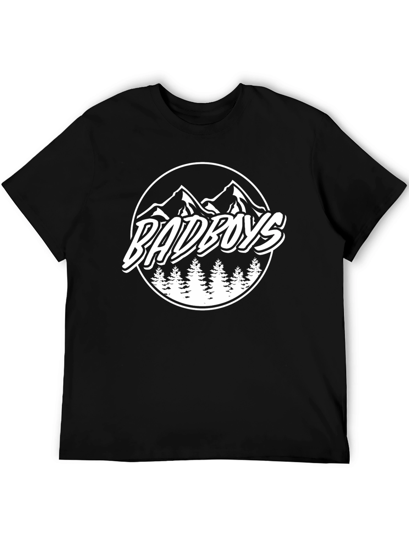 Badboys Mountain Graphic Black T-Shirt
