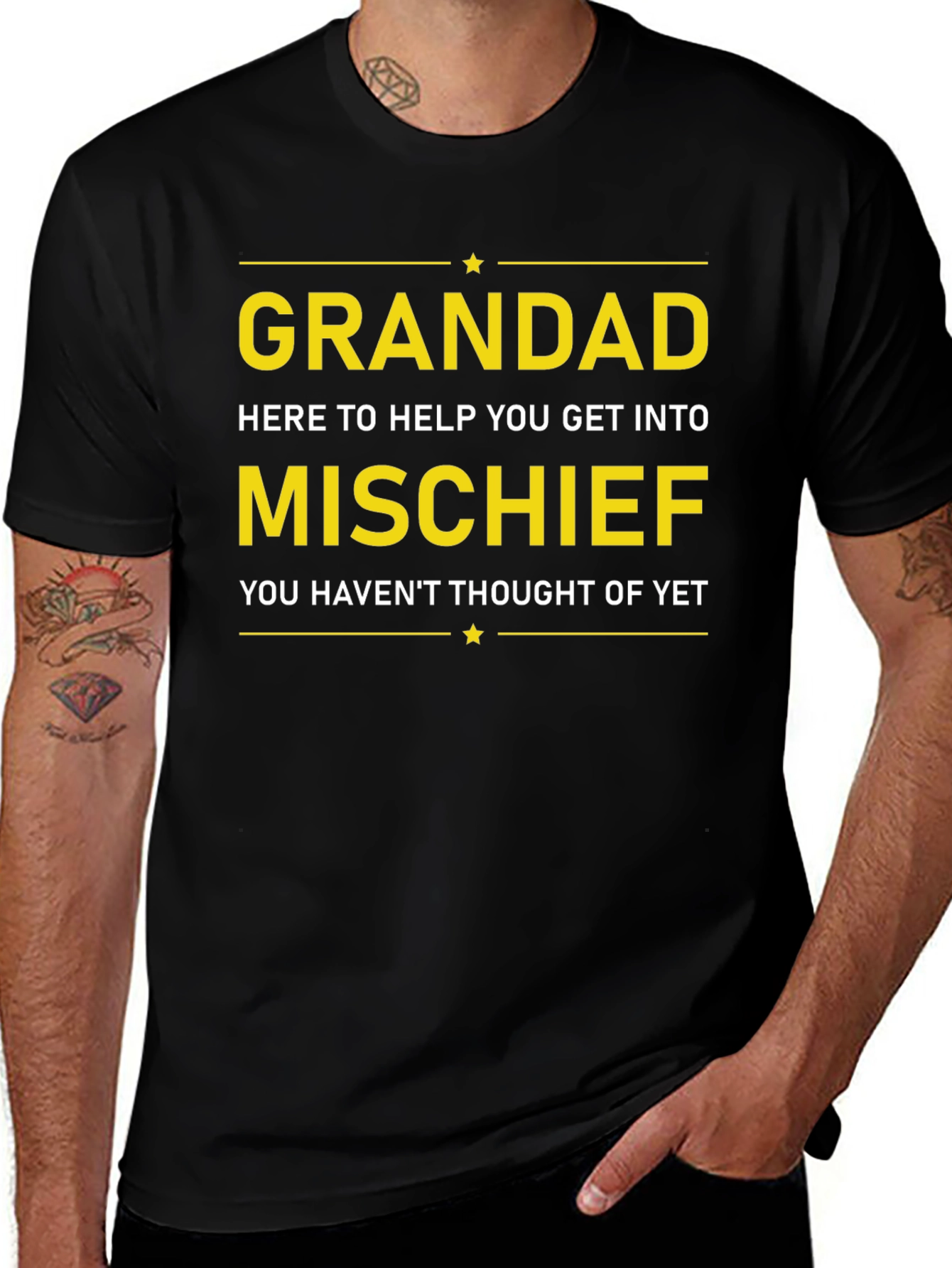 Grandad Mischief T-Shirt - Funny Grandfather Gift