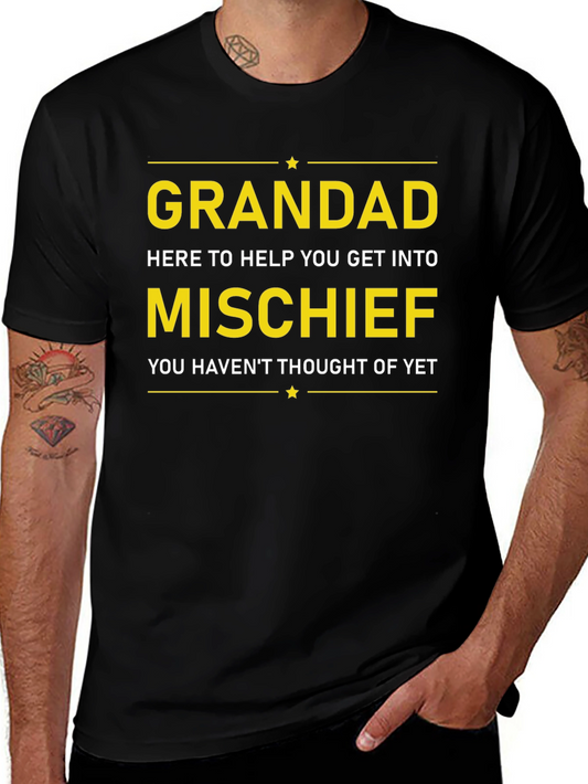 Grandad Mischief T-Shirt - Funny Grandfather Gift