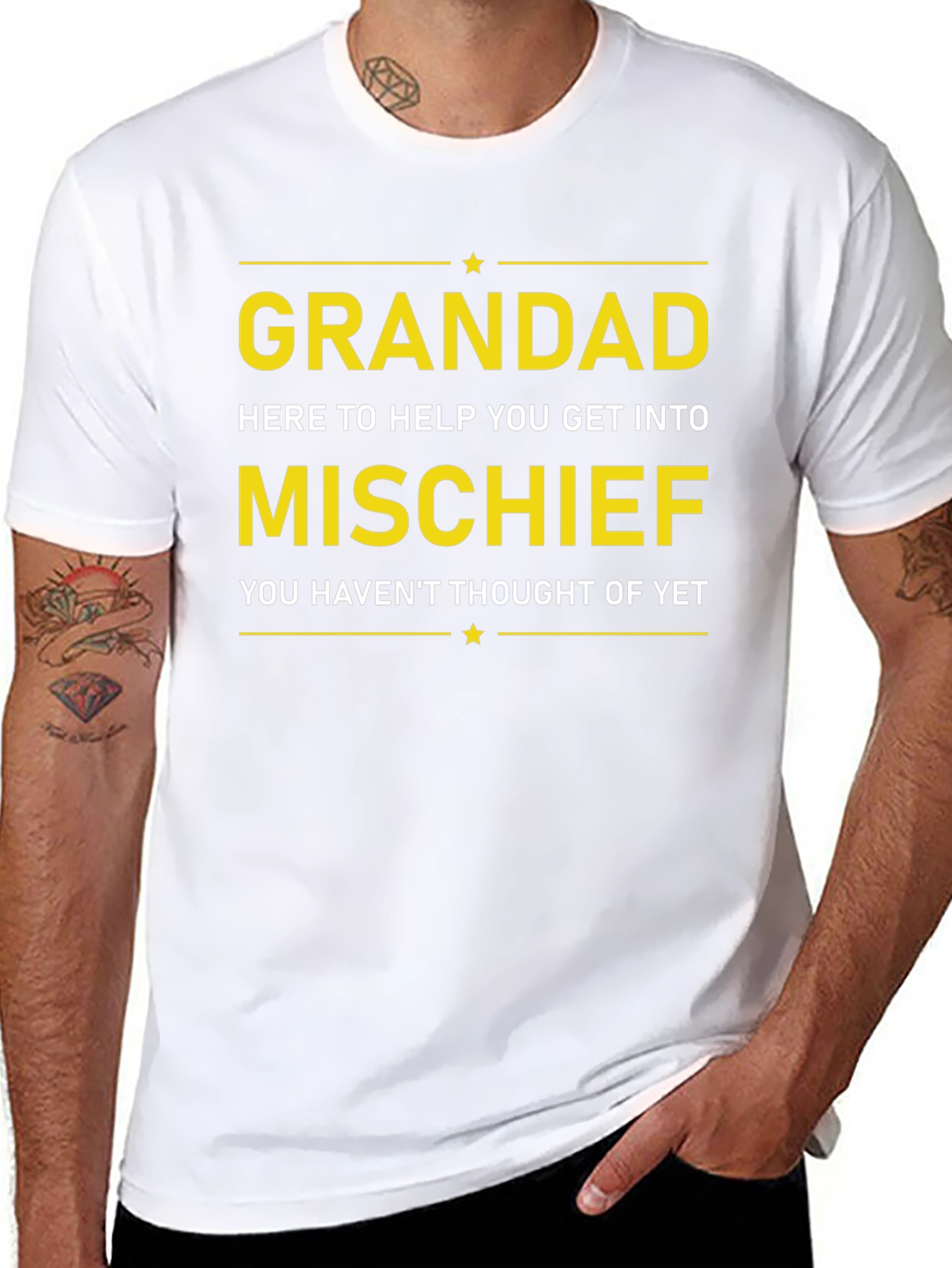 Grandad Mischief T-Shirt - Funny Grandfather Gift