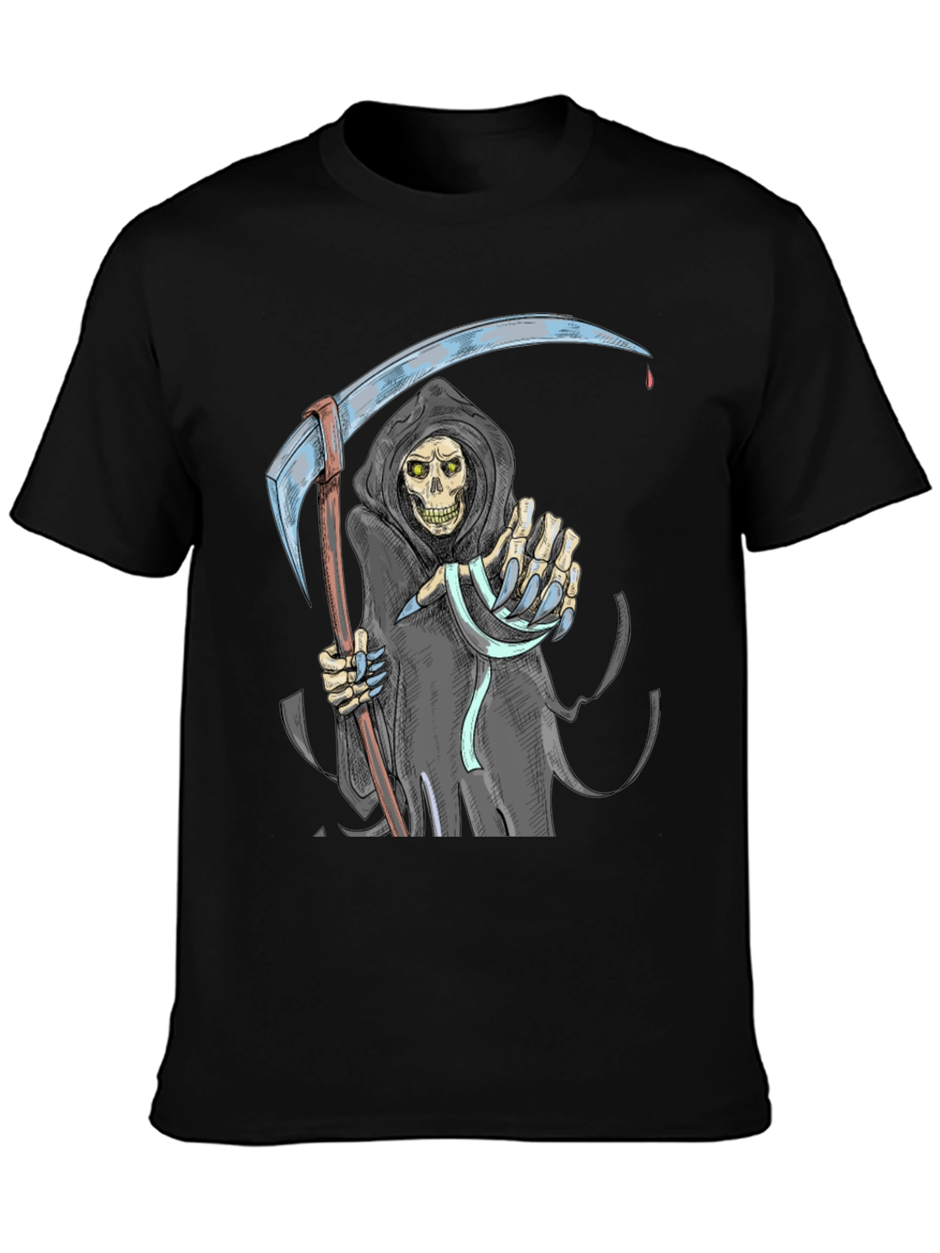 Grim Reaper Graphic T-Shirt - Deathly Halloween Apparel