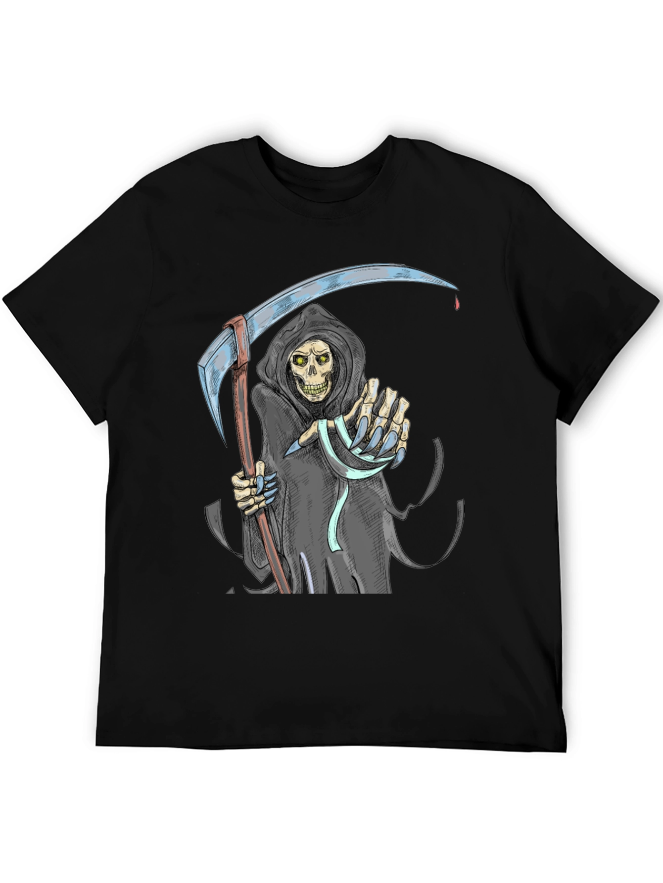 Grim Reaper Graphic T-Shirt - Deathly Halloween Apparel