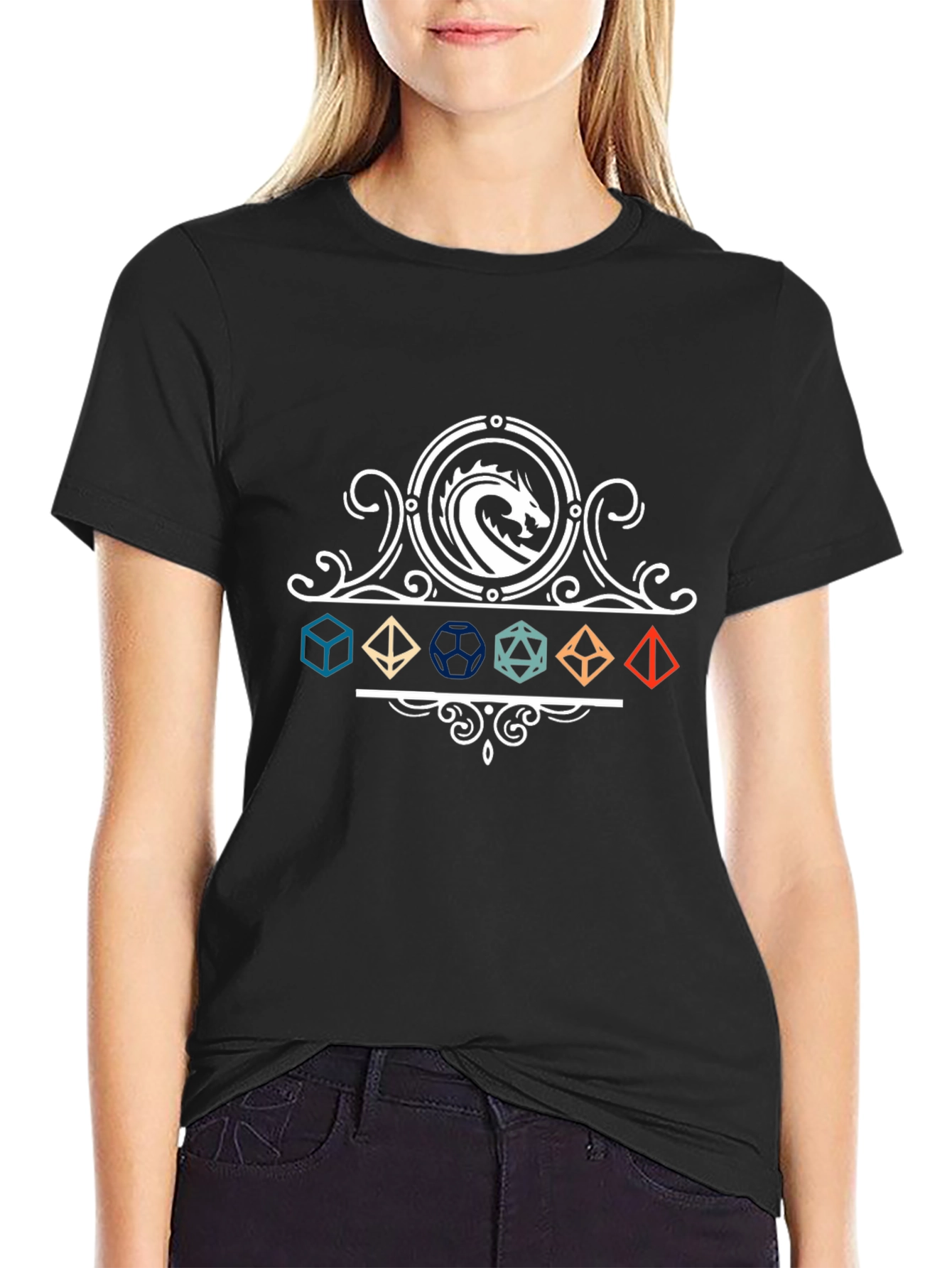 D&D Dragon Dice Black T-Shirt
