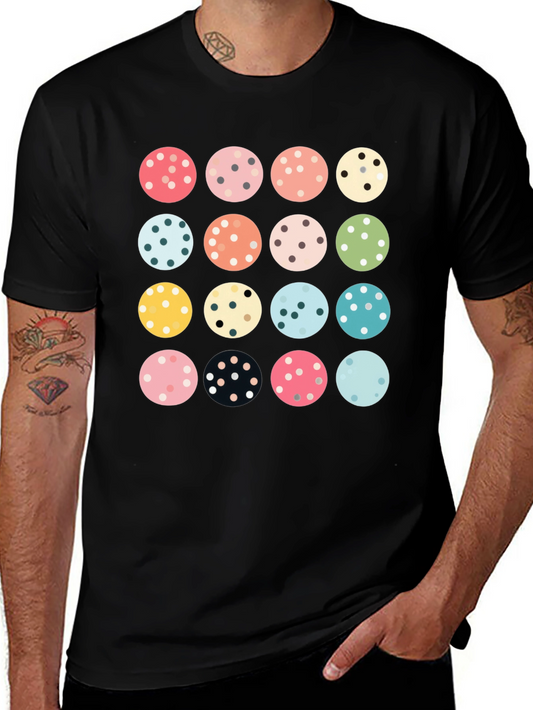 Polka Dot Pattern T-Shirt - Colorful Design