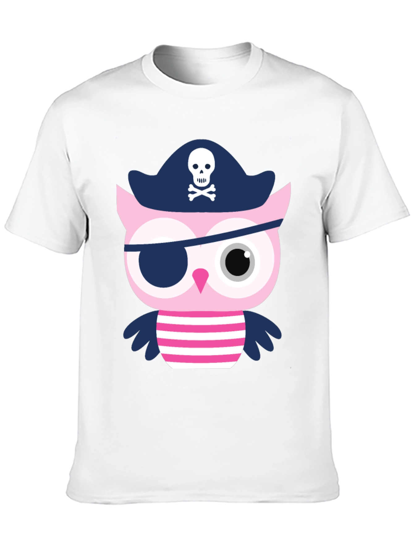 Pirate Owl Graphic Tee - Novelty Print