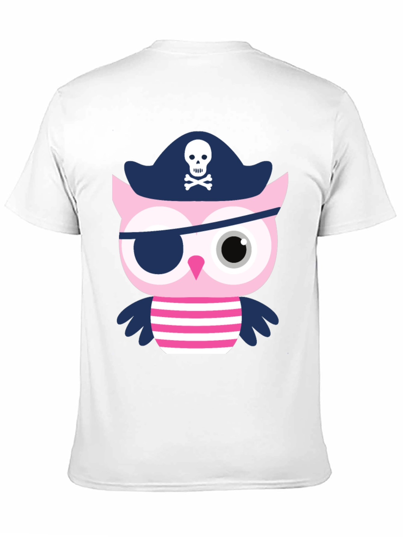 Pirate Owl Graphic Tee - Novelty Print