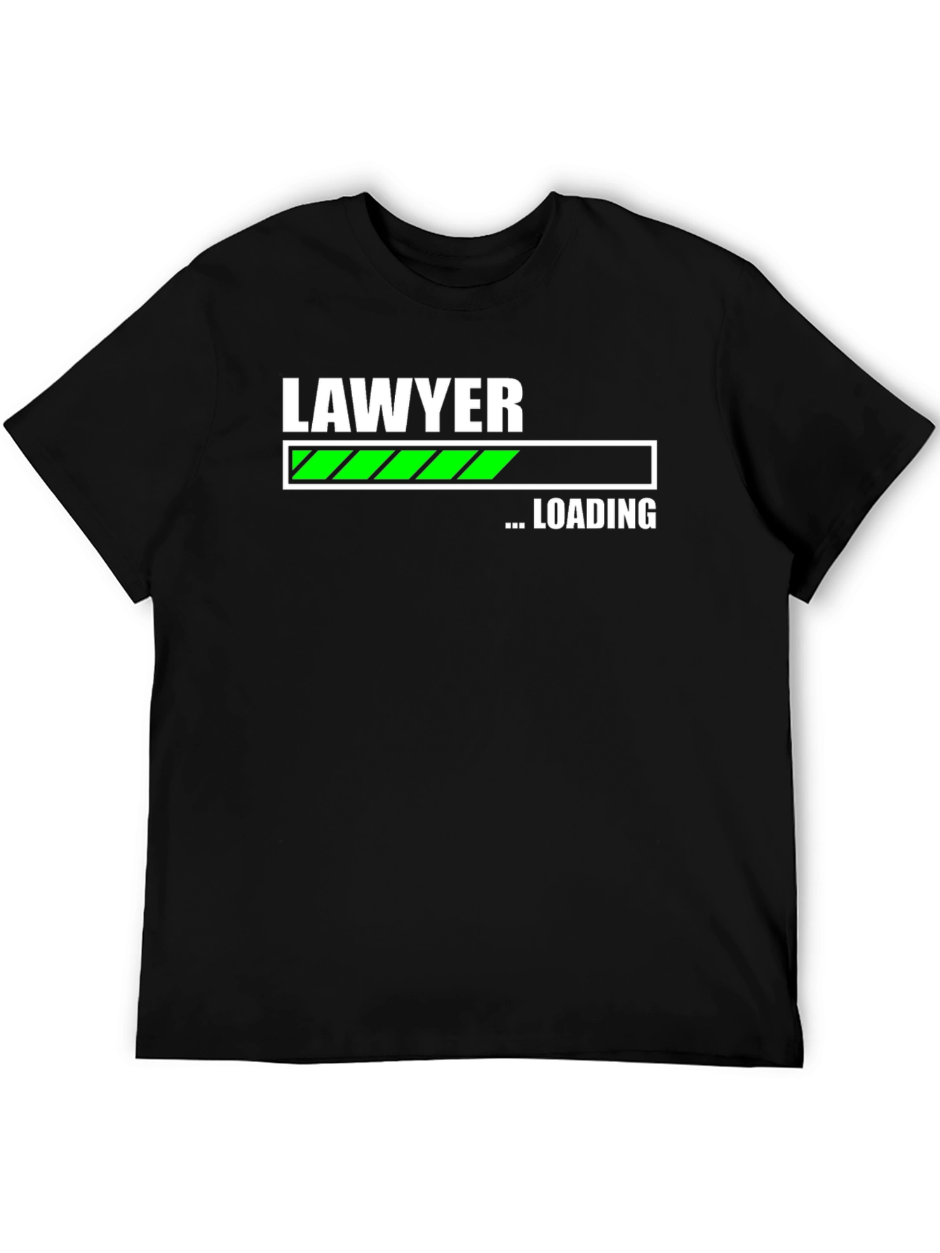 Lawyer Loading T-Shirt - Black Graphic Tee