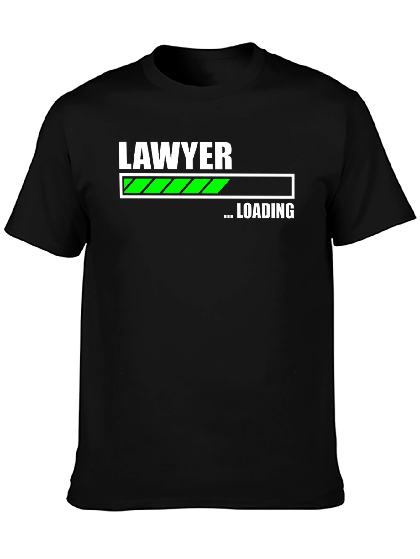 Lawyer Loading T-Shirt - Black Graphic Tee