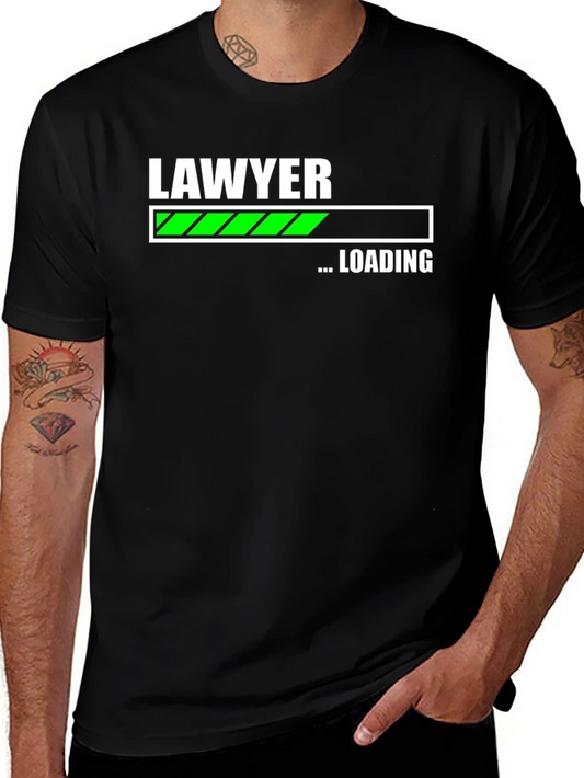 Lawyer Loading T-Shirt - Black Graphic Tee