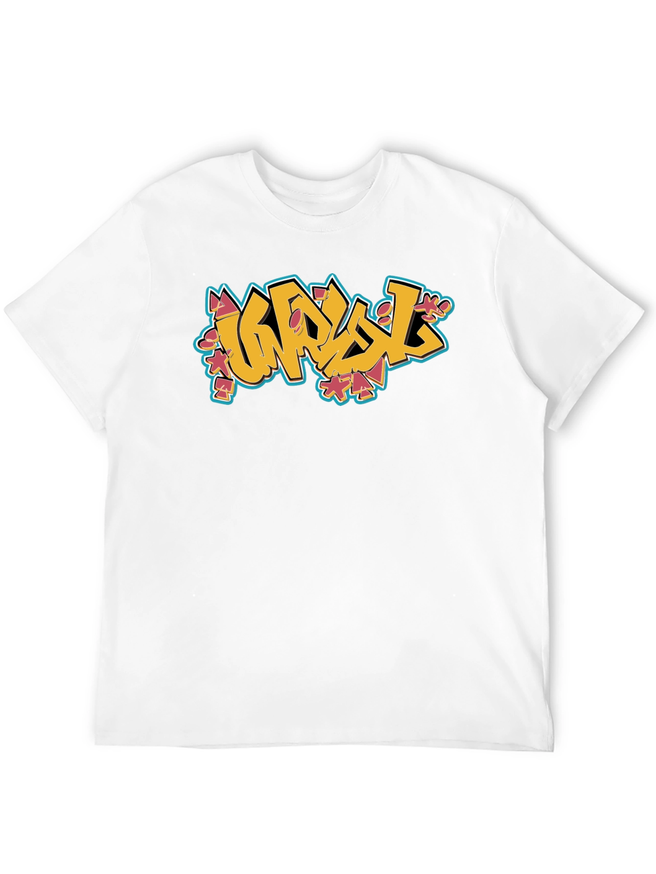 Graffiti Style Graphic Black T-Shirt