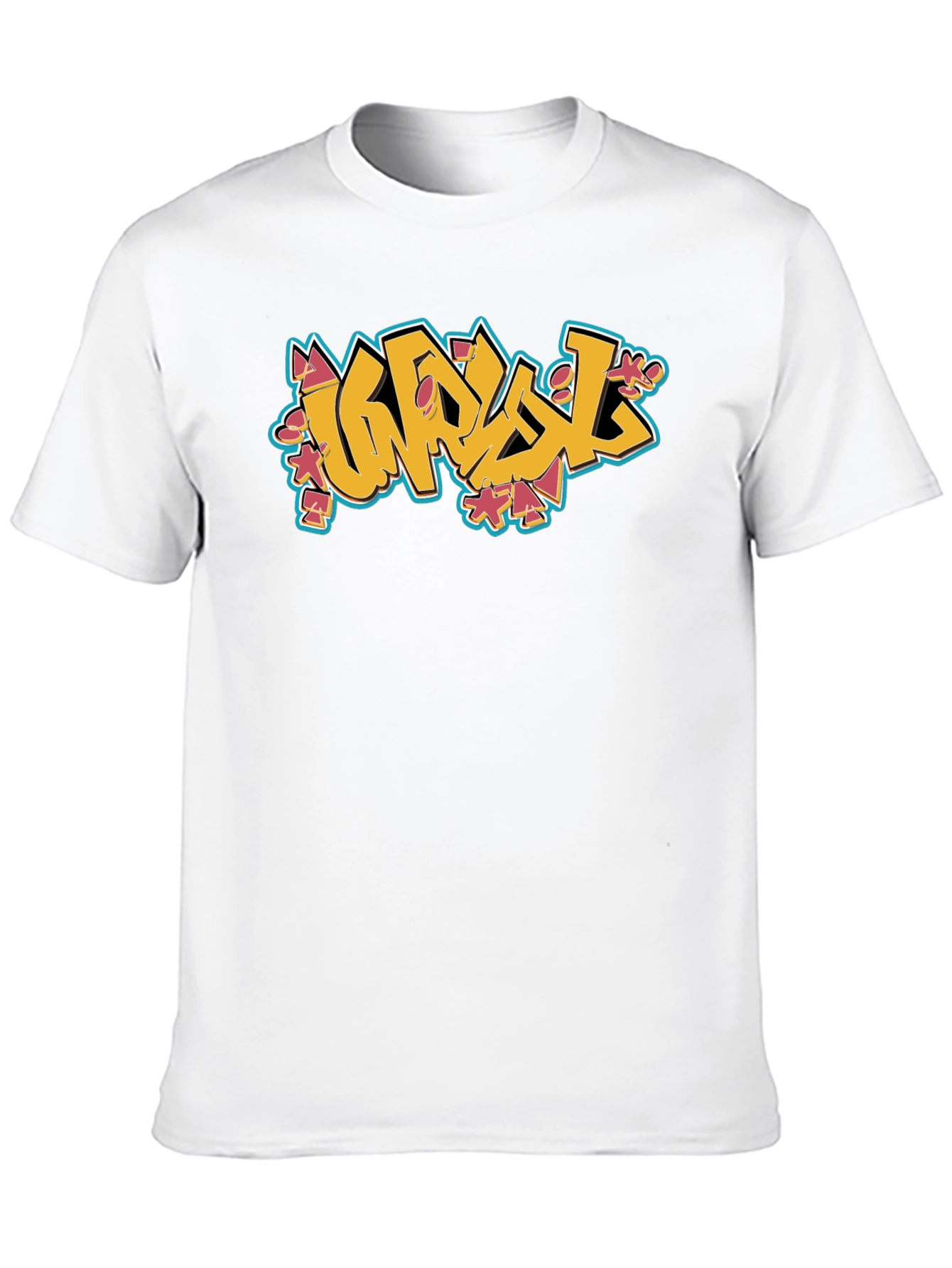 Graffiti Style Graphic Black T-Shirt
