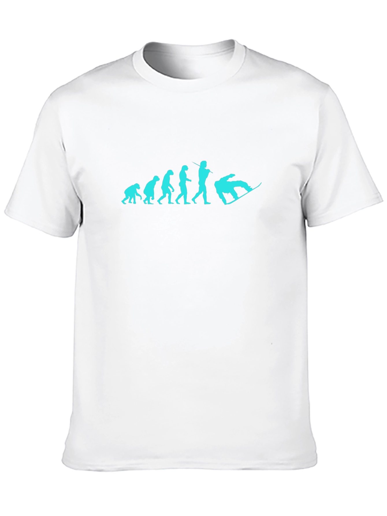Evolution of Snowboarding Black T-Shirt