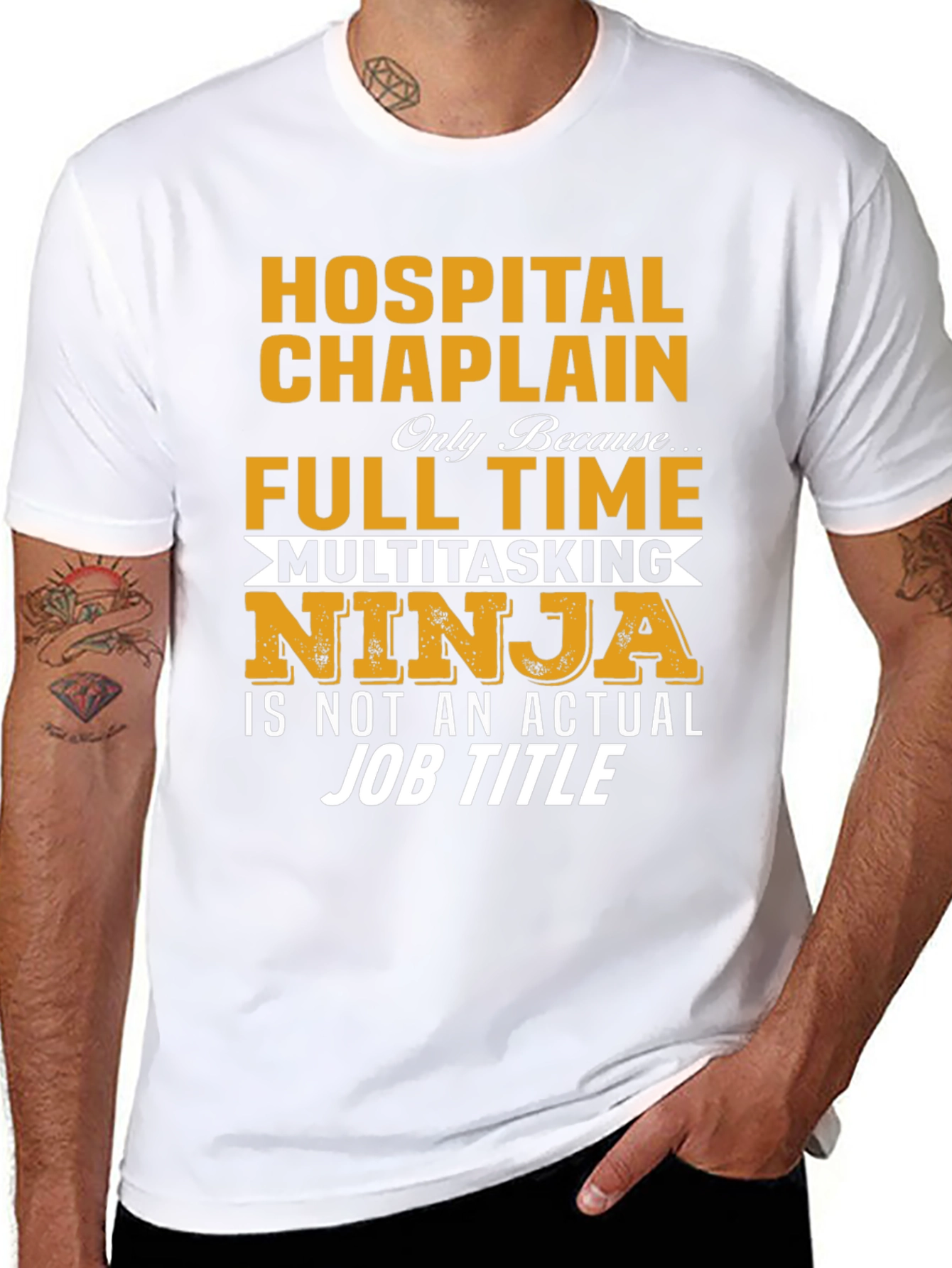 Hospital Chaplain T-Shirt - Multitasking Ninja
