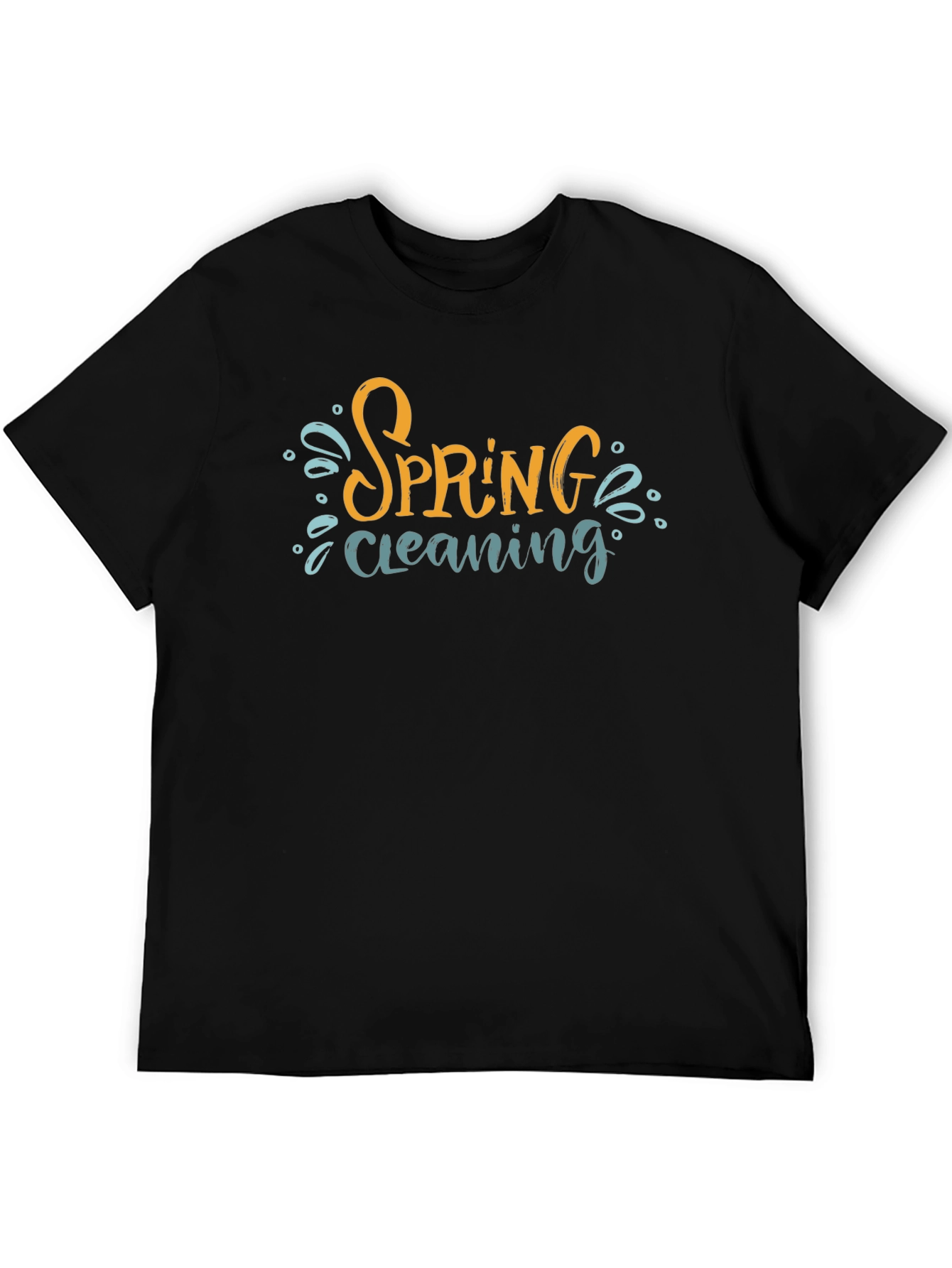 Spring Cleaning T-Shirt - Black Cotton Tee