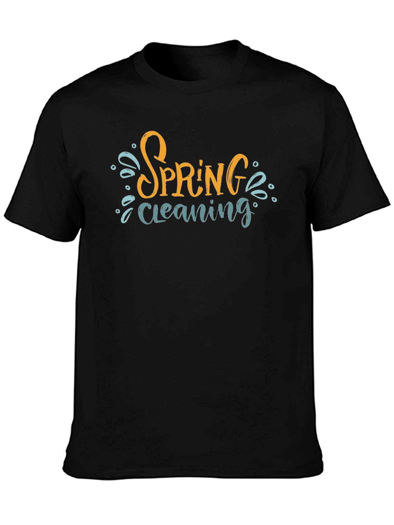 Spring Cleaning T-Shirt - Black Cotton Tee
