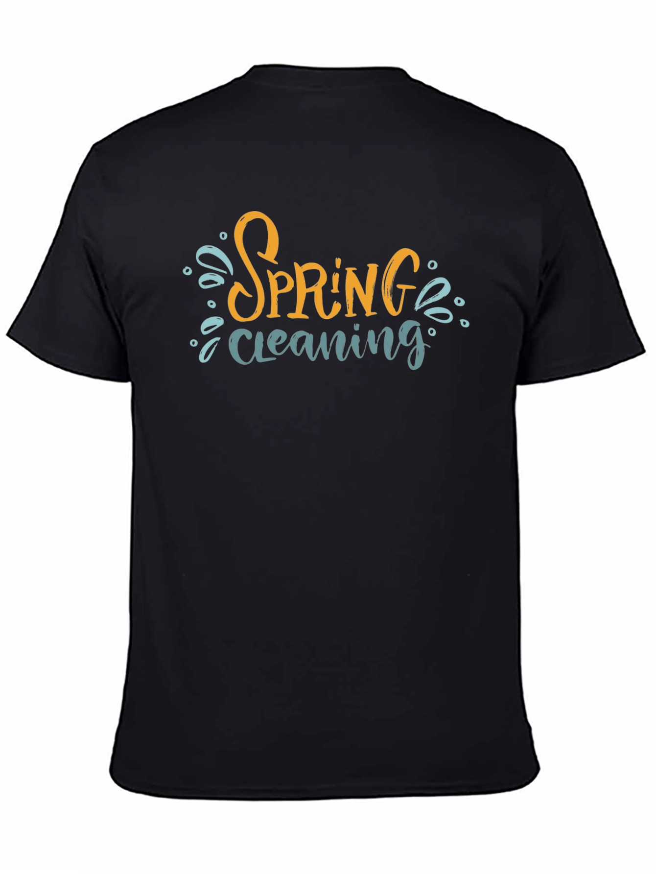 Spring Cleaning T-Shirt - Black Cotton Tee
