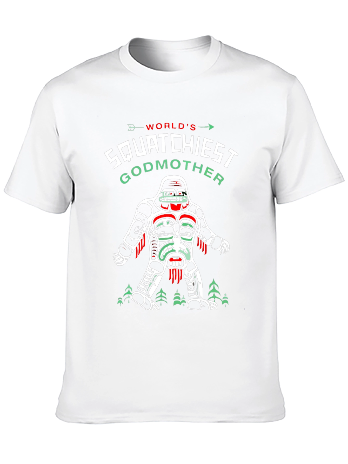 Squatchiest Godmother Graphic T-Shirt - Bigfoot Lover Tee