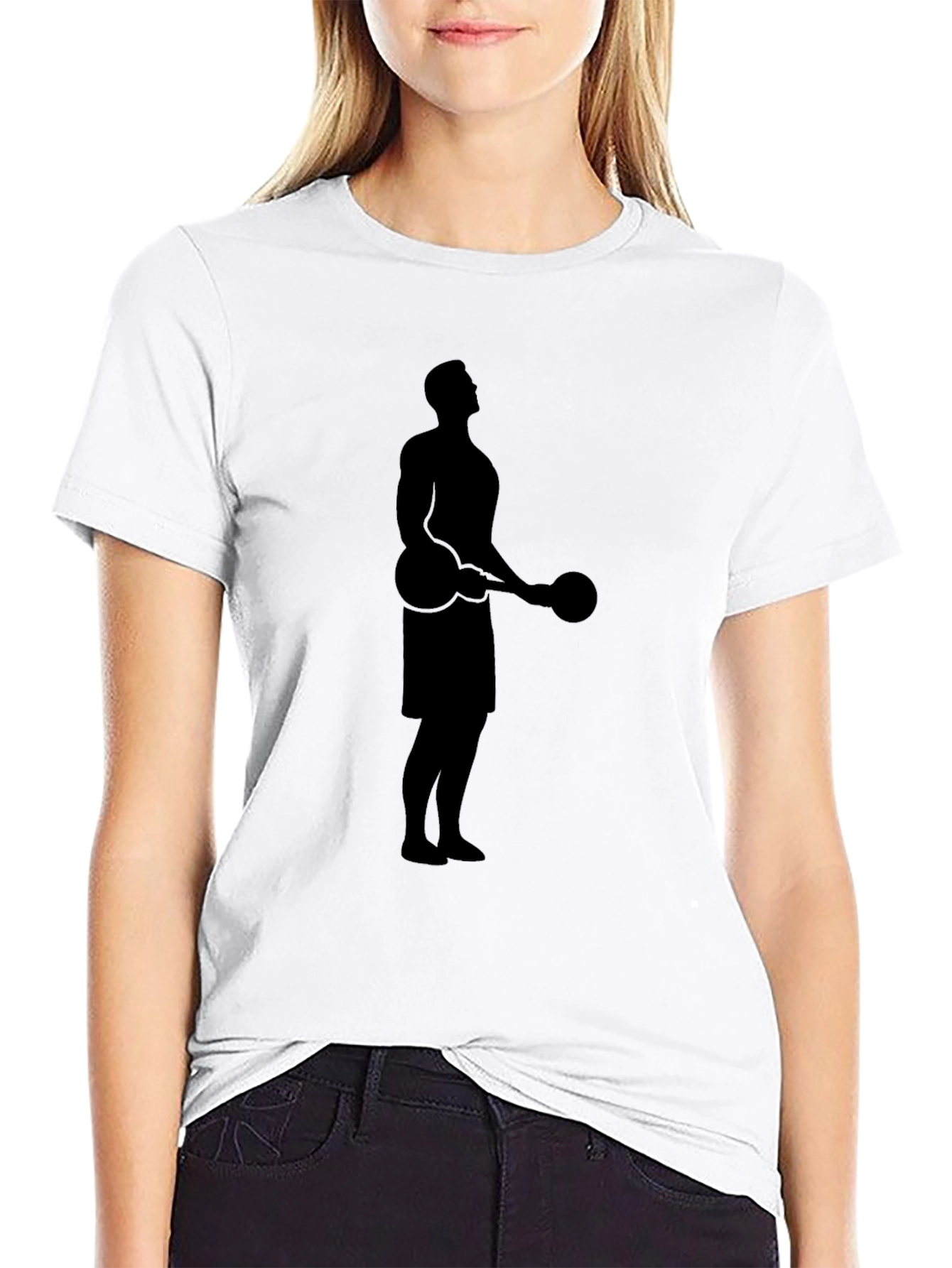 Workout Silhouette Black T-Shirt