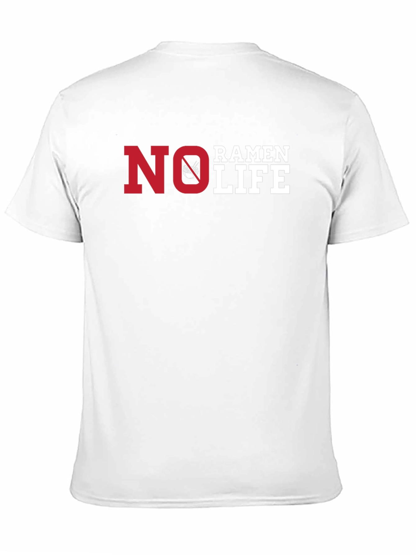 No Ramen Life Black T-Shirt Funny Graphic Tee