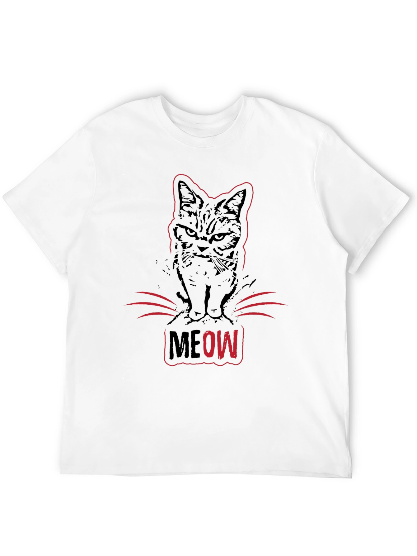 Grumpy Cat MEOW T-Shirt - Black