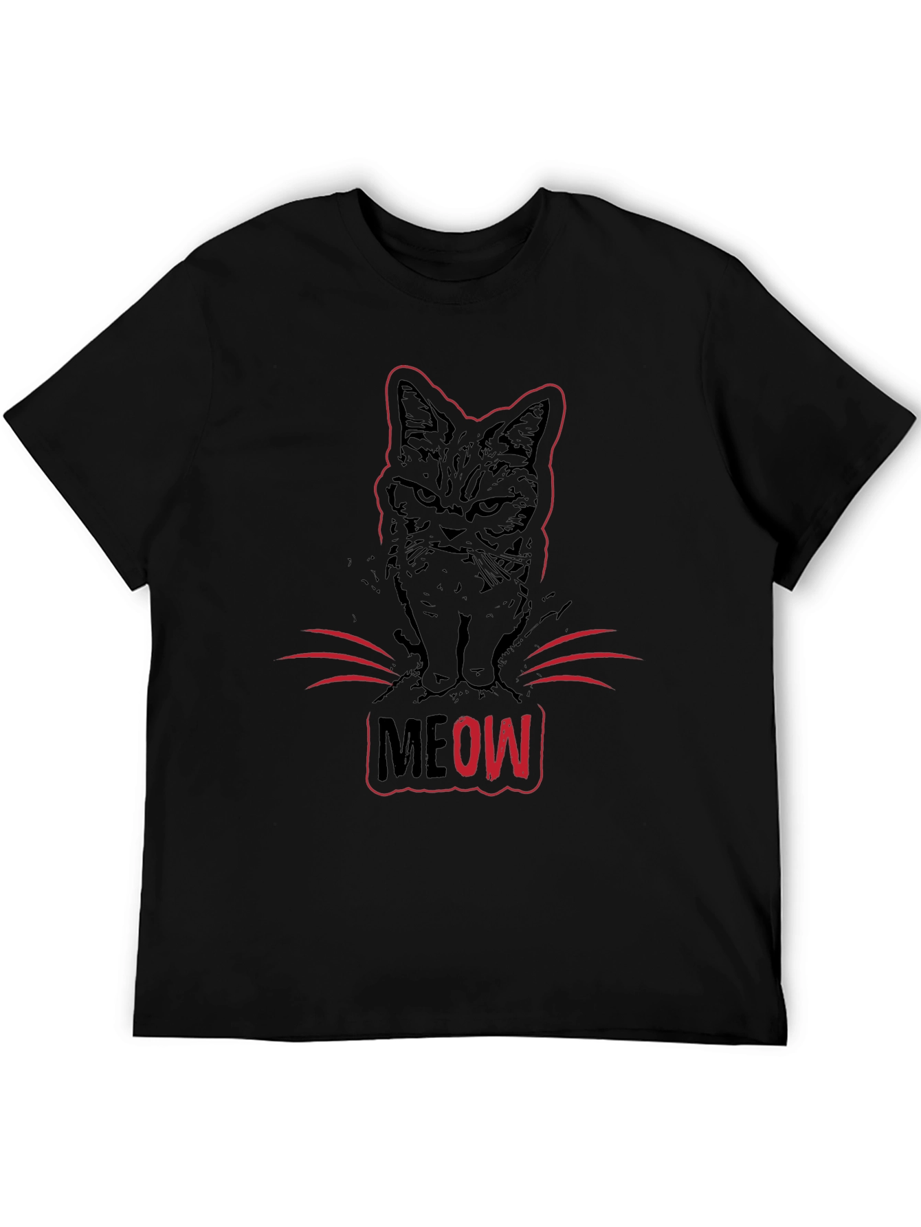 Grumpy Cat MEOW T-Shirt - Black