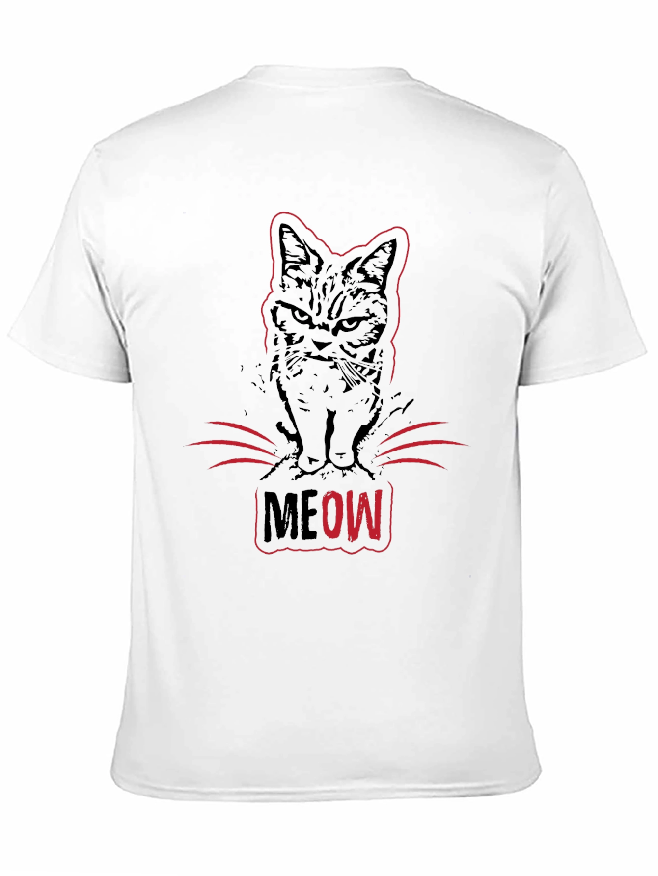 Grumpy Cat MEOW T-Shirt - Black