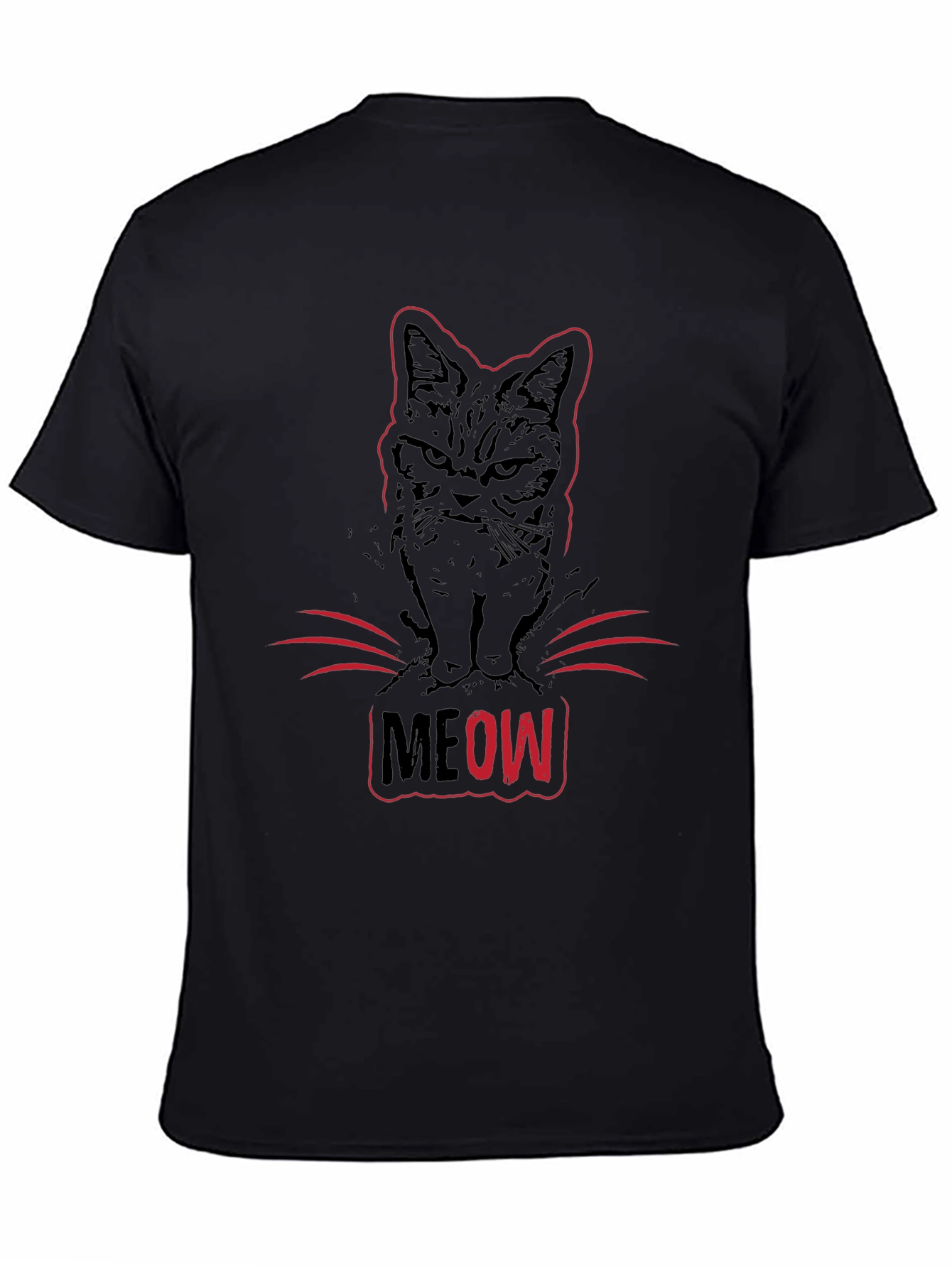 Grumpy Cat MEOW T-Shirt - Black