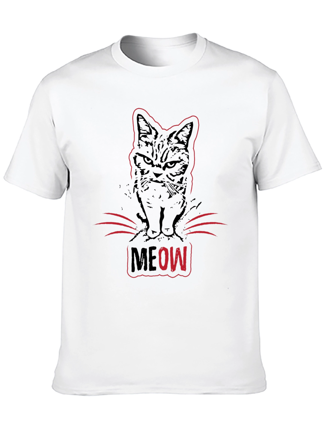 Grumpy Cat MEOW T-Shirt - Black