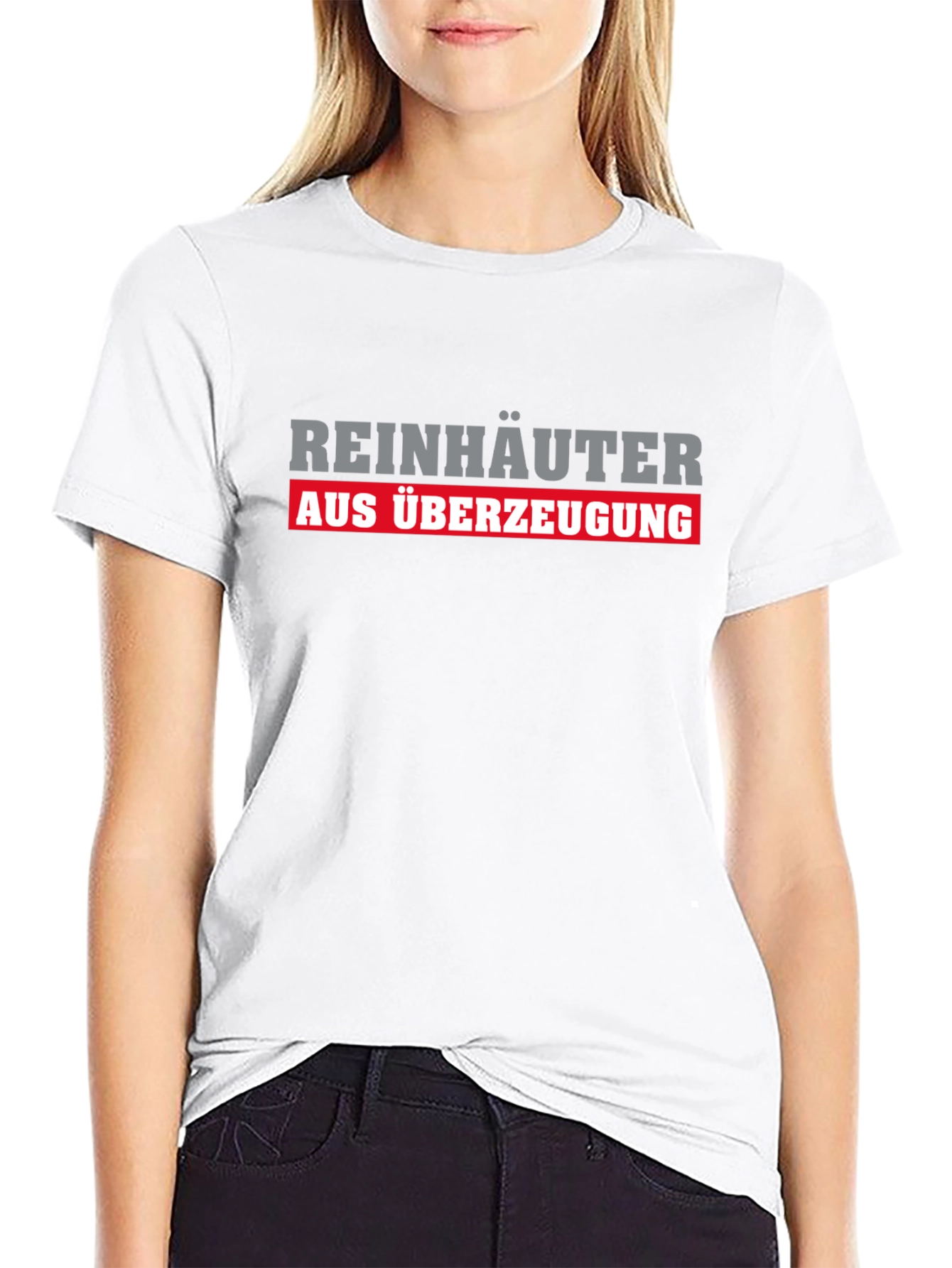 Reinhäuter Aus Überzeugung Funny German T-Shirt