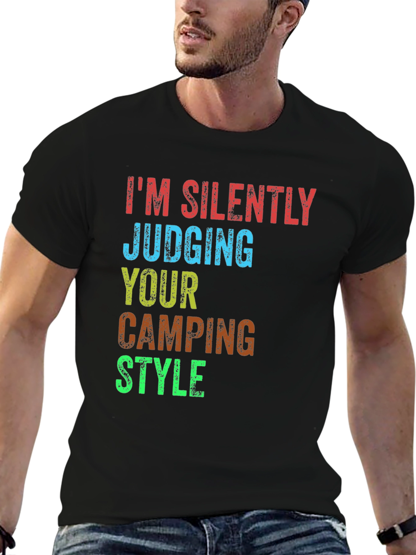 Camping Style Judging T-Shirt - Silently Judging
