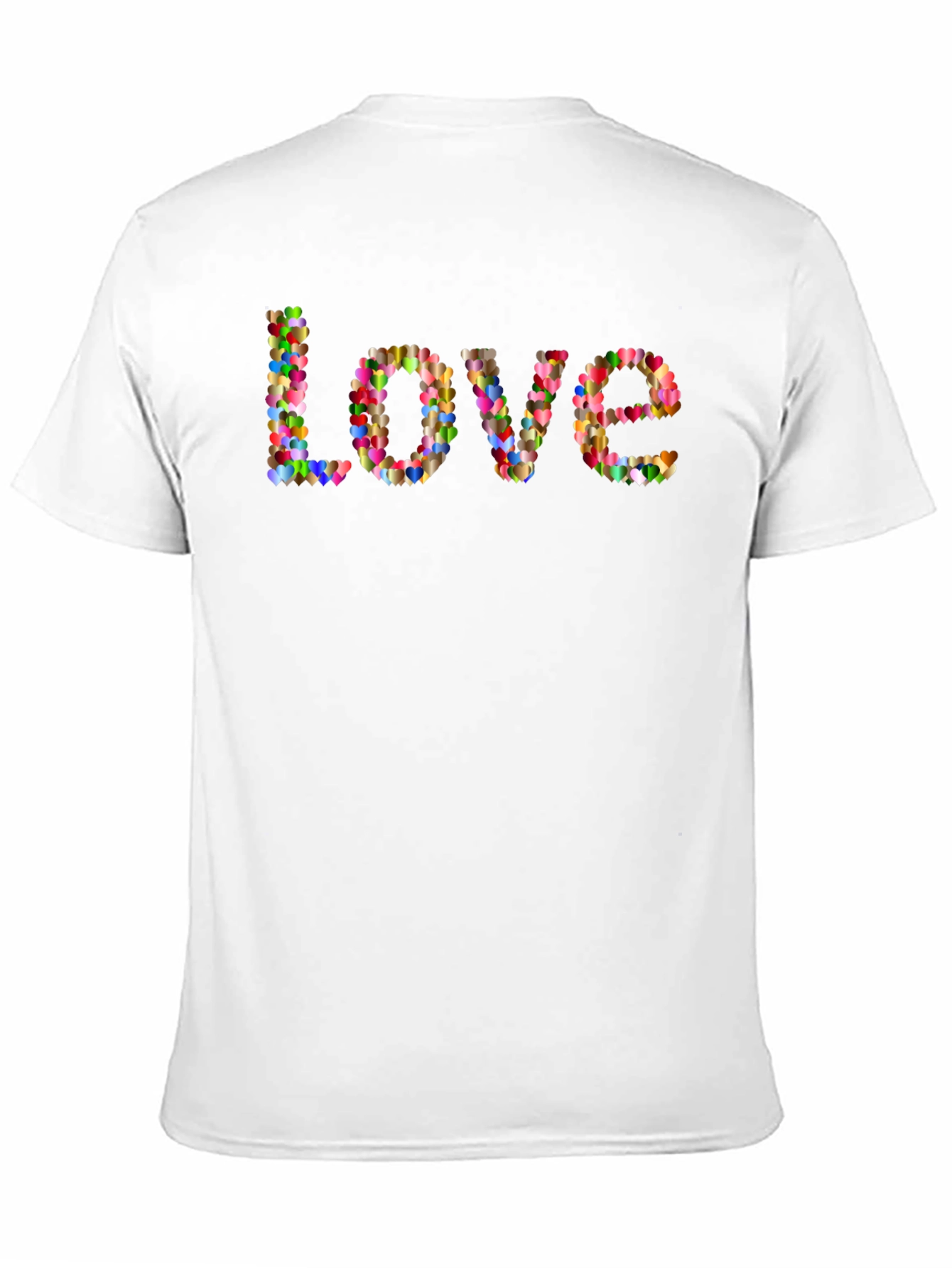 Heart Love T-Shirt - Mens Black Tee