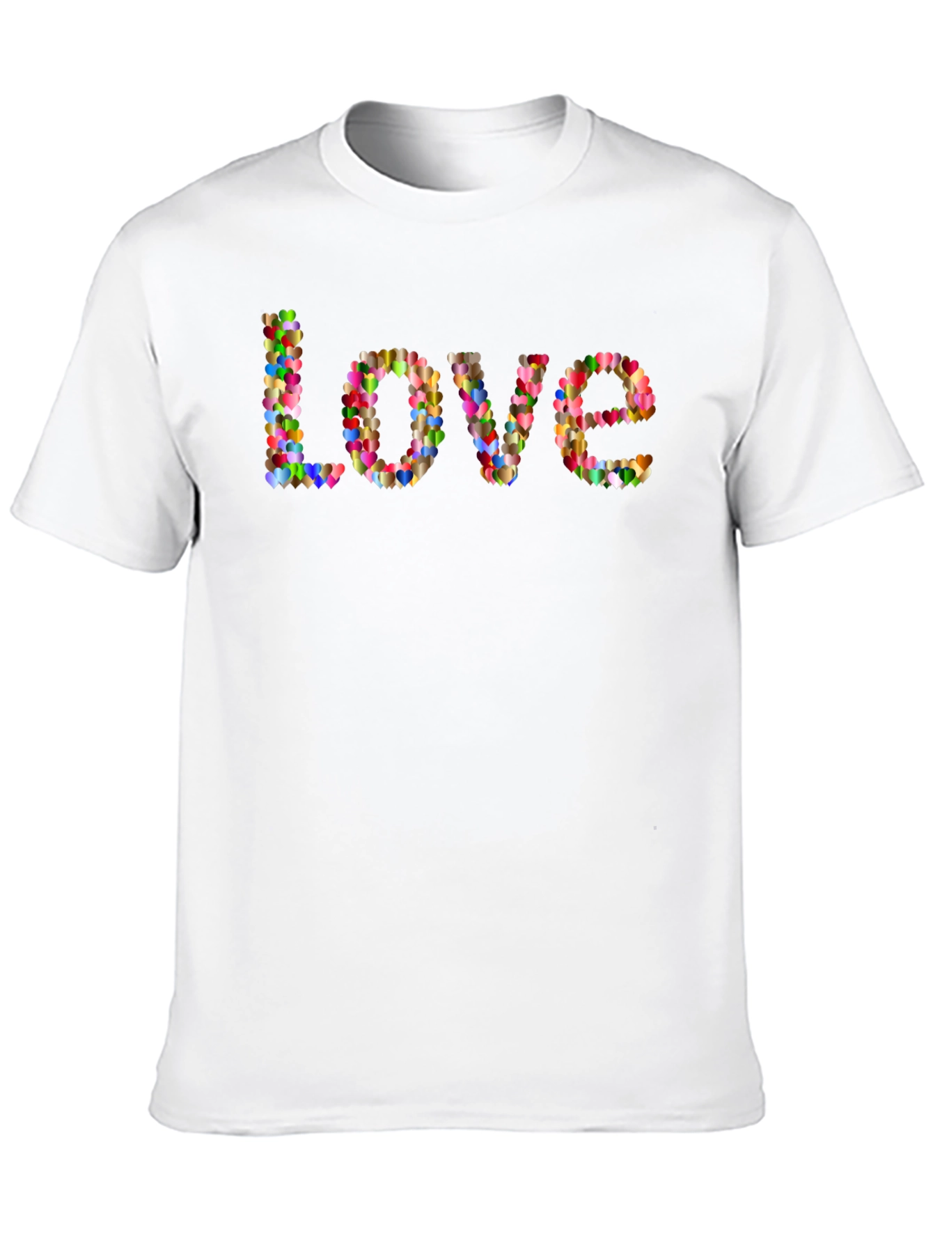 Heart Love T-Shirt - Mens Black Tee