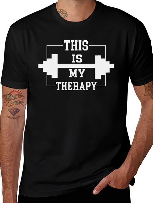 This is My Therapy T-Shirt - Workout Gym Fitness Tee