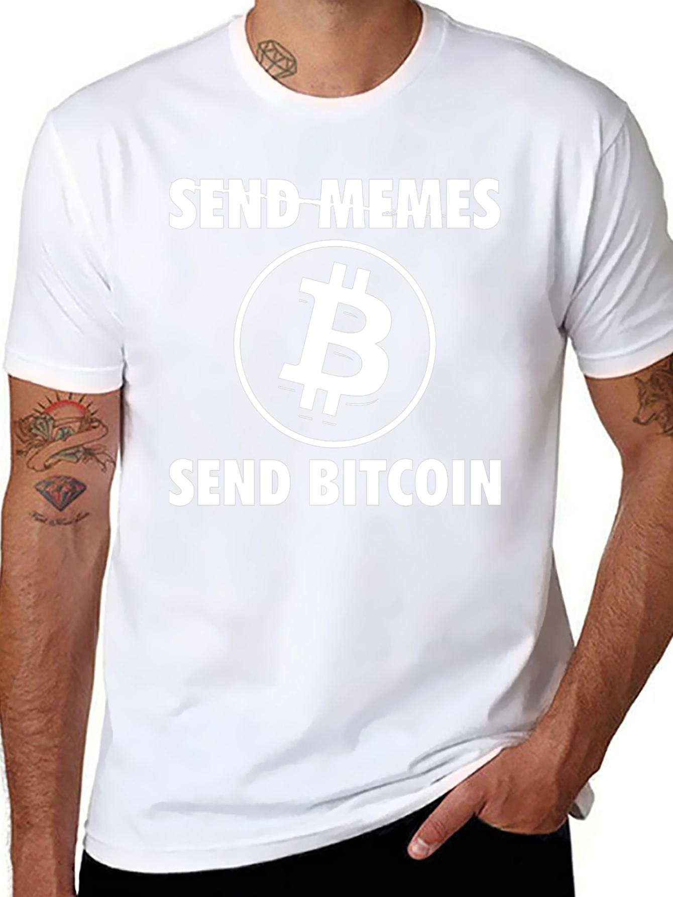 Send Memes Send Bitcoin Graphic T-Shirt