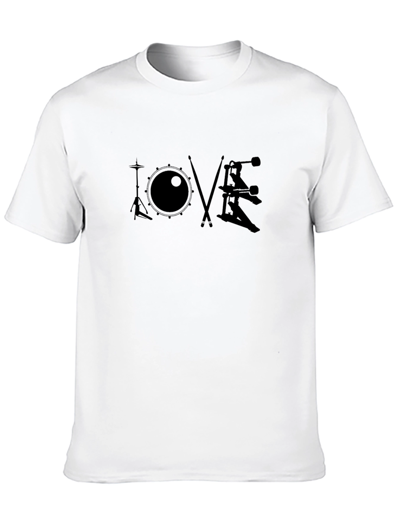 Drummer LOVE T-Shirt - Black Music Tee