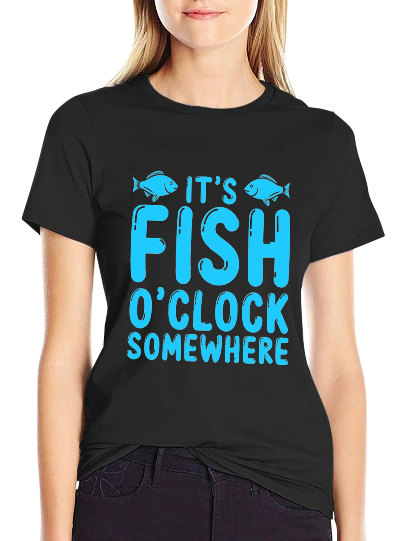 Its Fish OClock Somewhere Graphic Tee