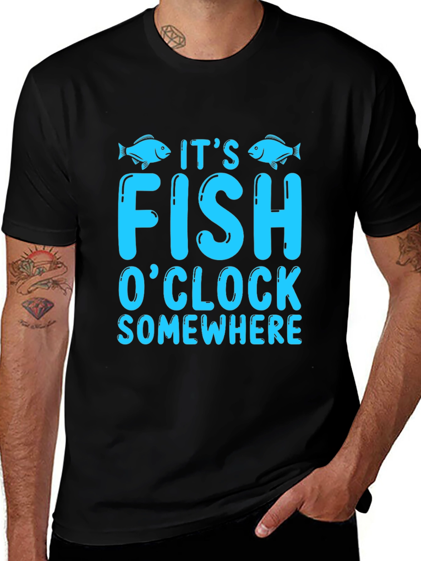 Its Fish OClock Somewhere Graphic Tee