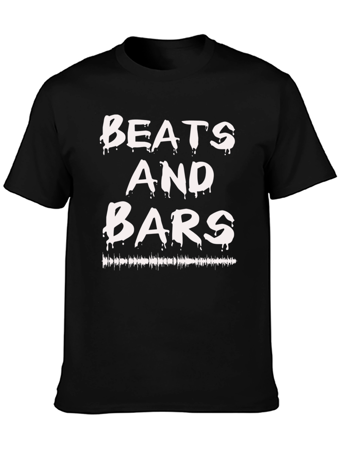 Beats and Bars Graphic Tee - Black