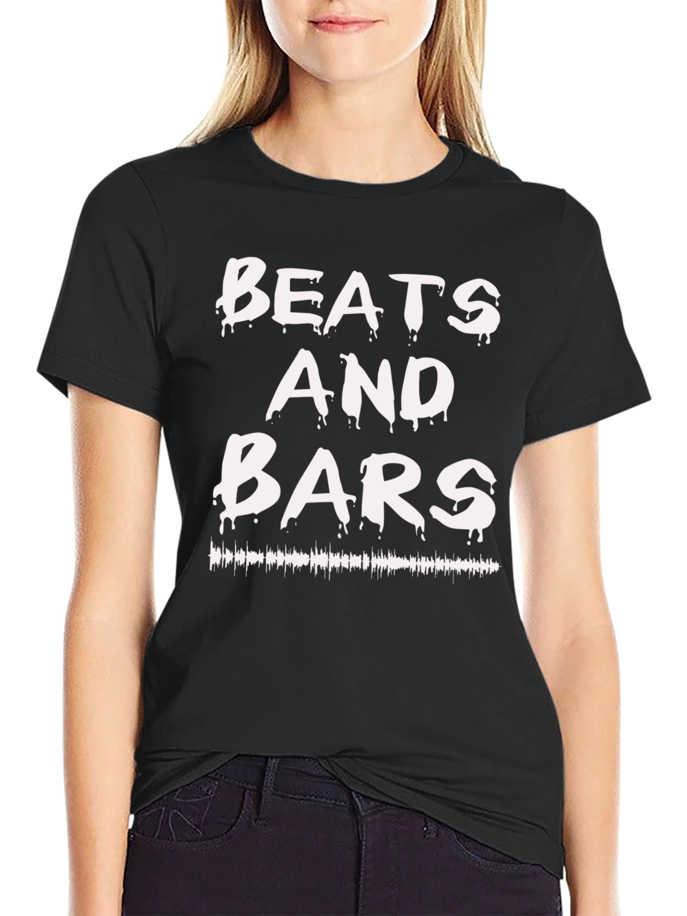 Beats and Bars Graphic Tee - Black