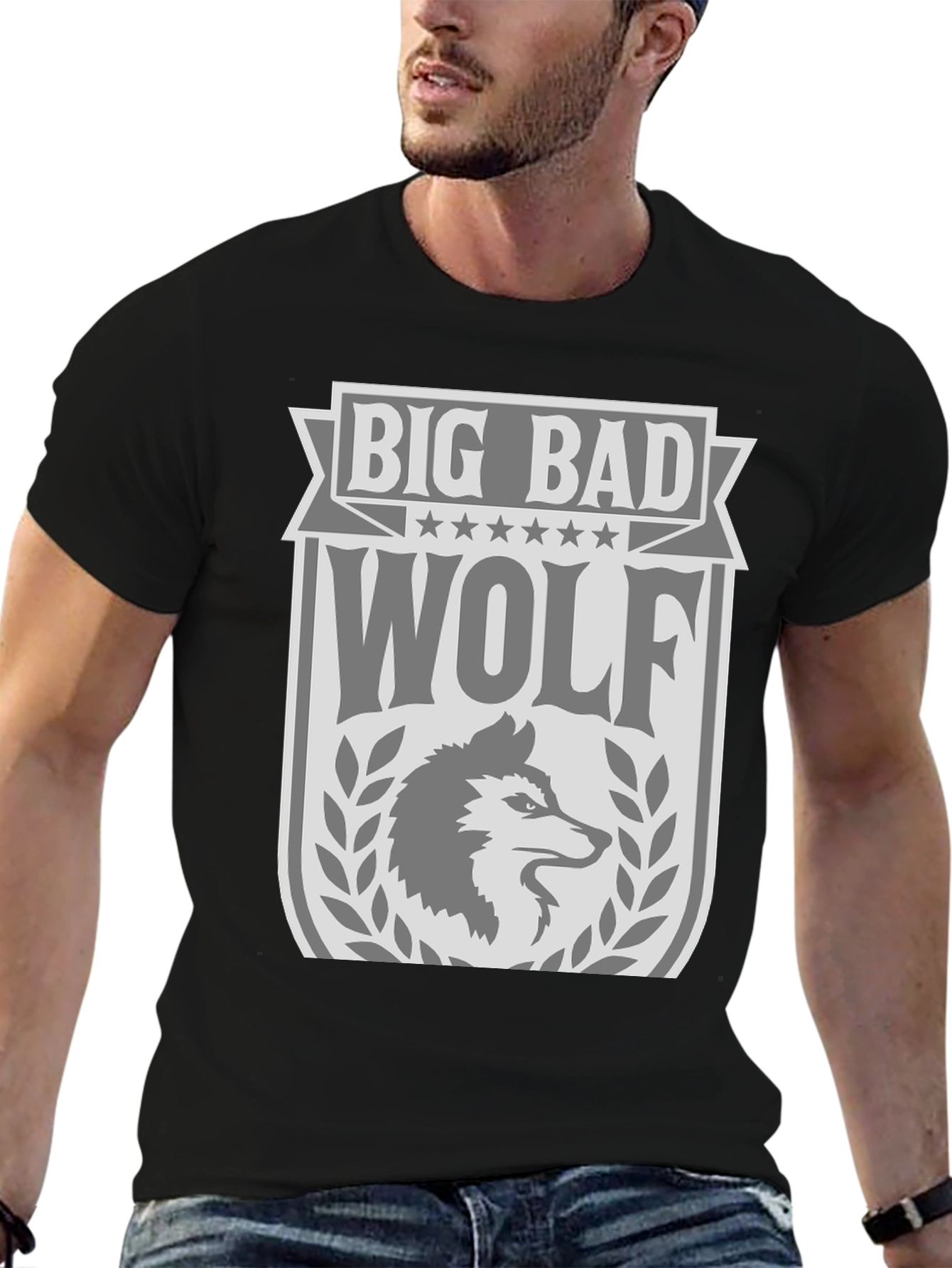 Big Bad Wolf Graphic Tee - Stylish Mens T-Shirt
