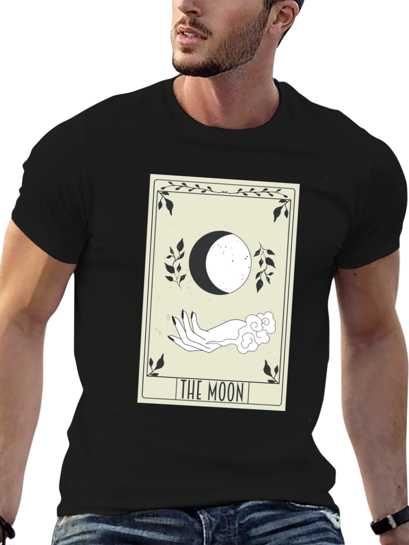 The Moon Tarot Card T-Shirt - Mystical Design