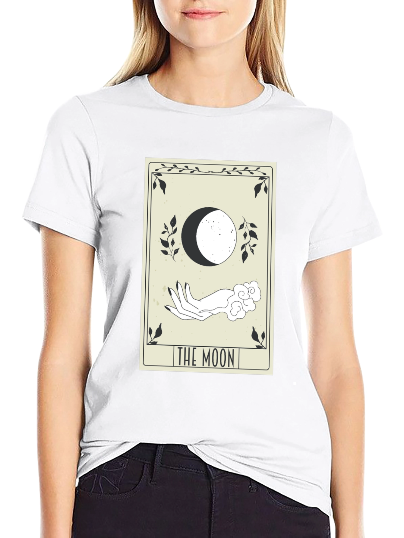 The Moon Tarot Card T-Shirt - Mystical Design