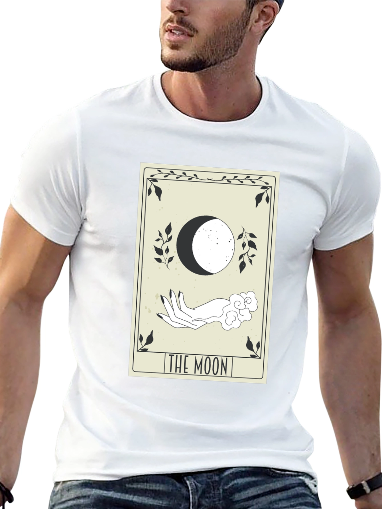 The Moon Tarot Card T-Shirt - Mystical Design