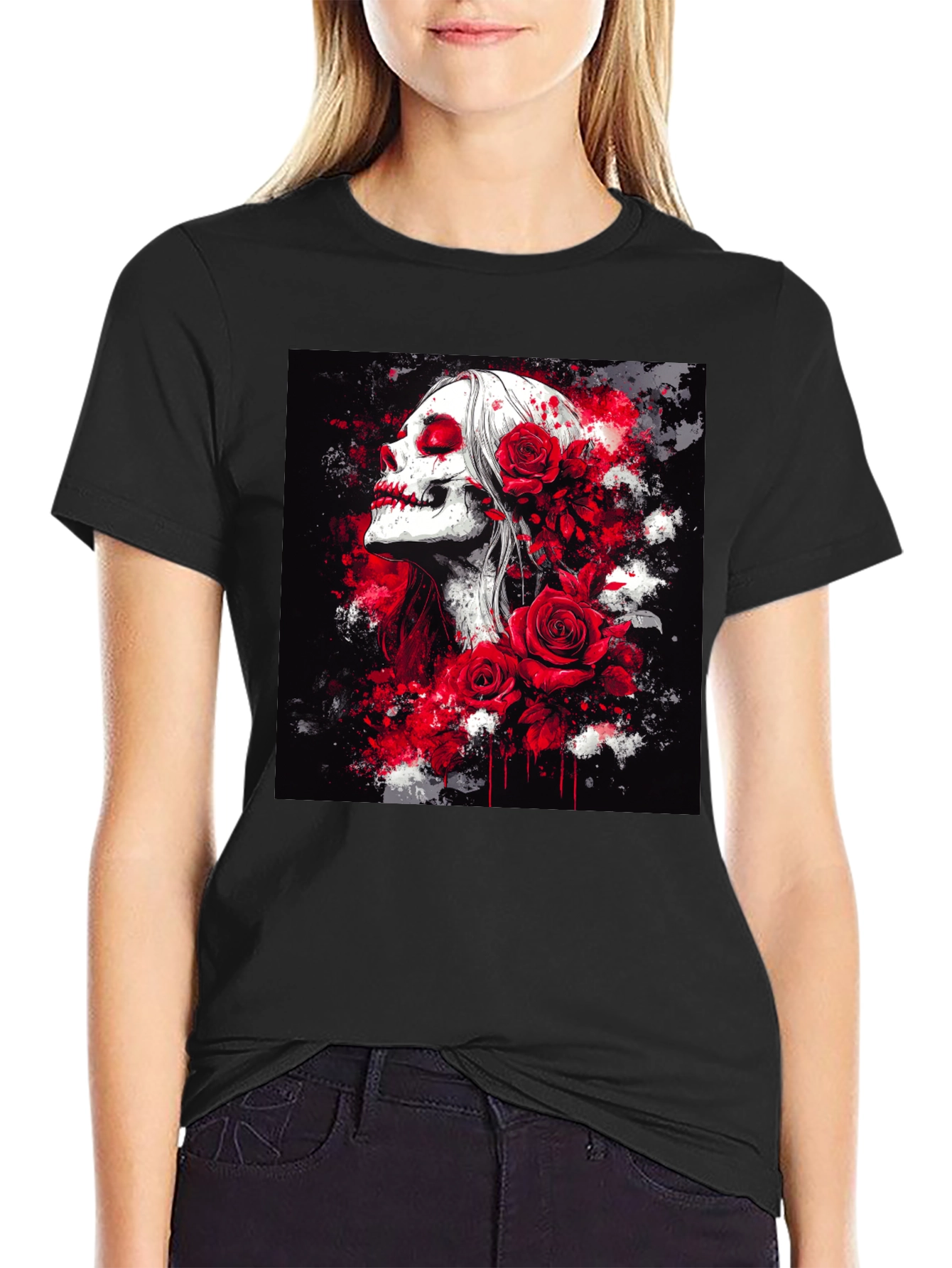 Skull & Roses Graphic Tee