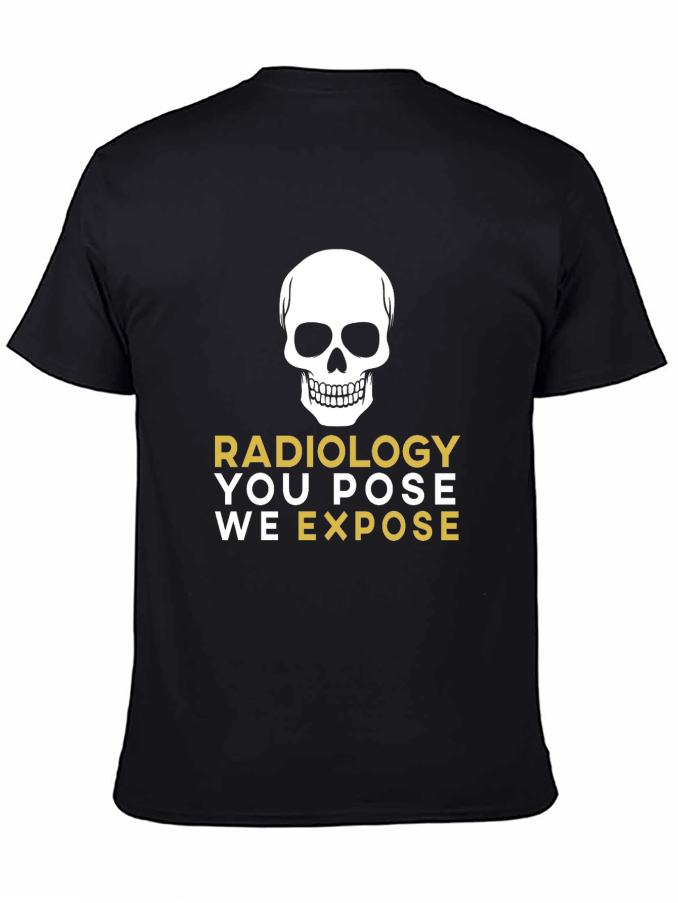 Radiology Skull Graphic Tee - X-Ray Humor T-Shirt