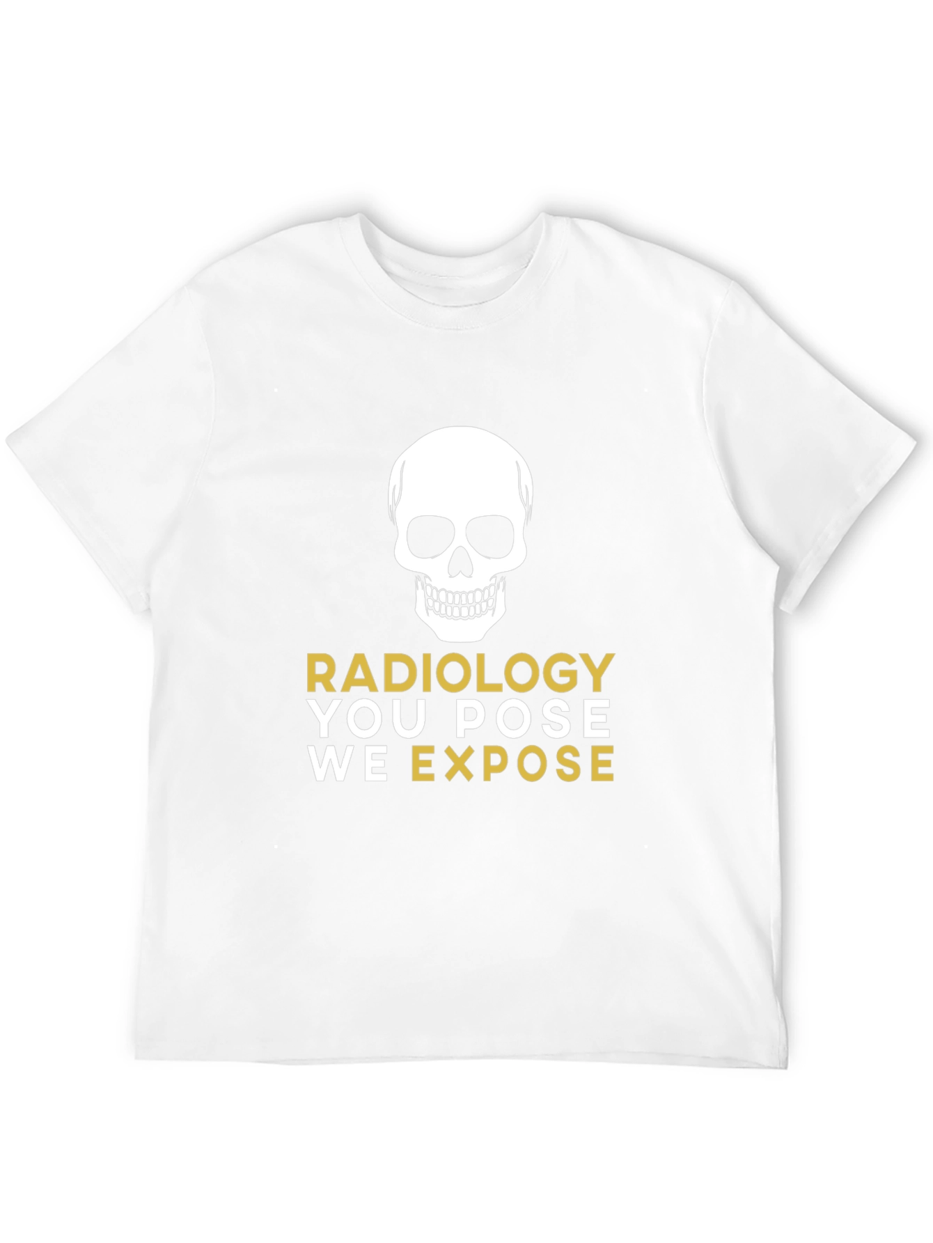 Radiology Skull Graphic Tee - X-Ray Humor T-Shirt