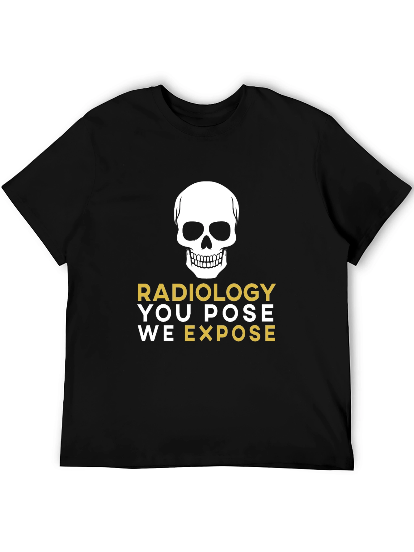 Radiology Skull Graphic Tee - X-Ray Humor T-Shirt