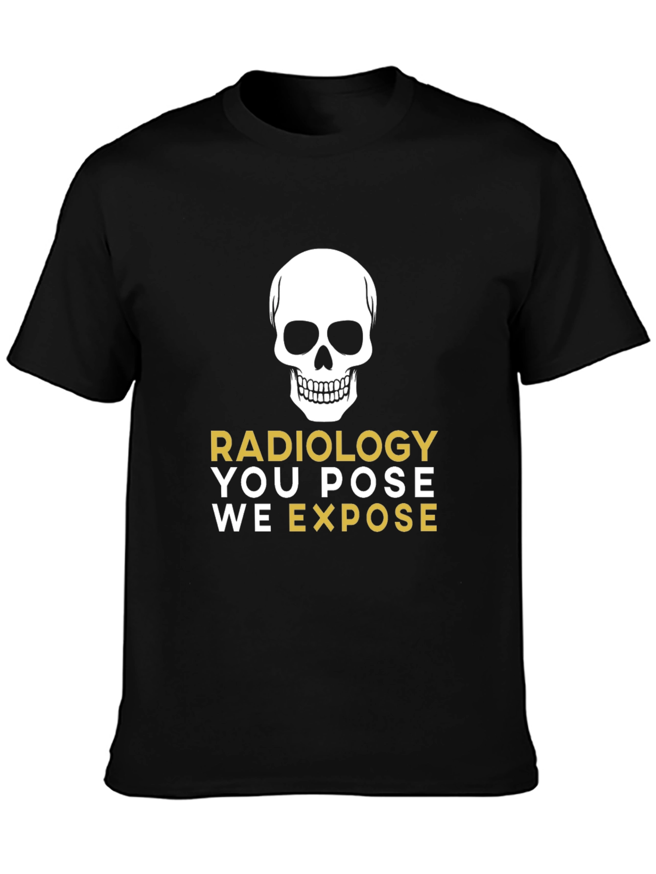 Radiology Skull Graphic Tee - X-Ray Humor T-Shirt