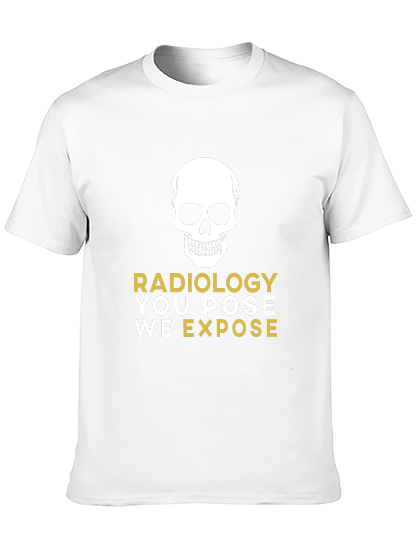 Radiology Skull Graphic Tee - X-Ray Humor T-Shirt