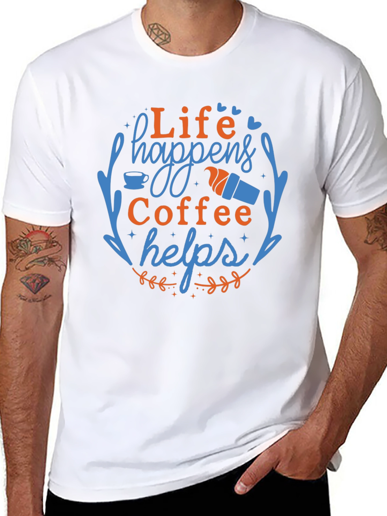 Life Happens Coffee Helps Graphic Tee